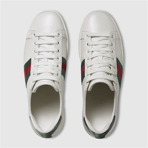 gucci ace signature leather low top sneaker womens|gucci ace leather sneaker review.